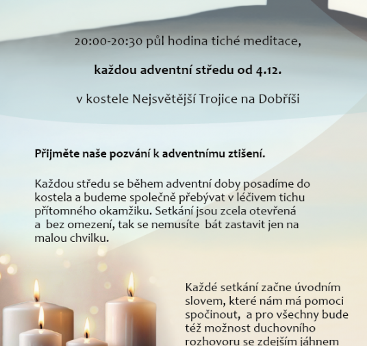 Každou adventní středu od 20h: Meditace v tichu